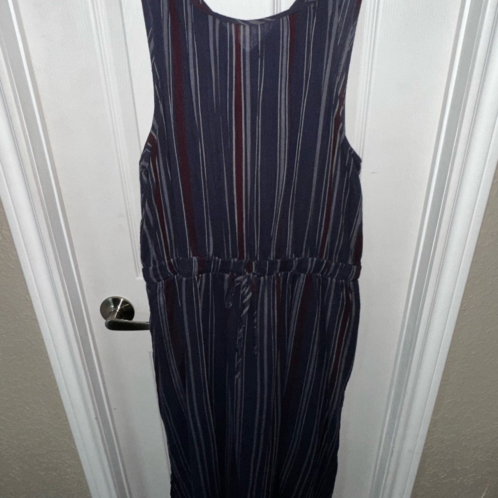 Universal Thread Navy Striped Midi Dress